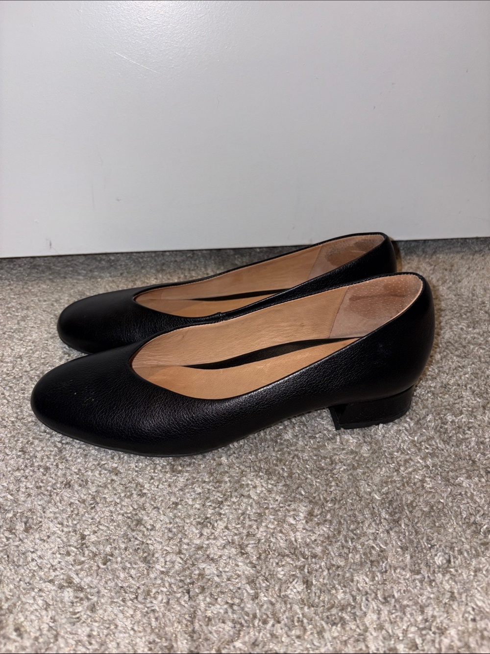 Brioso Black Low Heel Women's Pumps